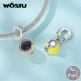 925 Silver Colorful Cat Fish Pendant Evil Eye Bead