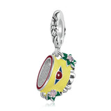925 Silver Colorful Cat Fish Pendant Evil Eye Bead