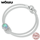 925 Sterling Silver Beach & Waves Charms Beads For Women CZ Pendant