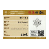 925 Silver Snowflakes Charm Bead for DIY Bracelet
