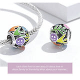 925 Silver Coffee Cup Heart Charm Pendant Bead Necklace