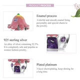 925 Silver Beads for Flower House Charm Pendant DIY