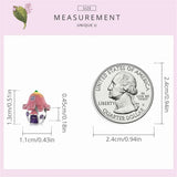 925 Silver Beads for Flower House Charm Pendant DIY