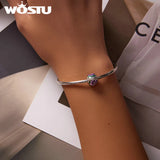 925 Silver Beads Necklace Female Power-Love Pendant For Women Gift