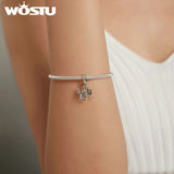 925 Sterling Silver Girl Pendant Charm Bead for Bracelet Necklace DIY Jewelry