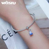 925 Silver Harebells Charm Pendant for DIY Bracelet Bangle
