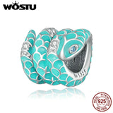 925 Sterling Silver Snake Pendant Charm for Jewelry Making