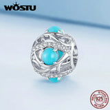 925 Silver Turquoise Space Beads Devil's Eye Charms DIY Jewelry Making