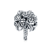925 Sterling Silver Bouquet Beads Charm Bracelet Making