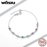 925 Silver Bracelet Woman Jewelry Demon Eye Female Gift