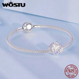 925 Silver Butterfly Zircon Bead Charm for Women