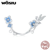 925 Silver CZ Pendant Fairy Garden Charm Bracelet DIY Necklace Jewelry