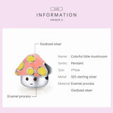 925 Silver Charm Zircon Bead Pendant for Bracelet Necklace DIY Jewelry