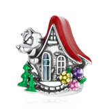 925 Silver Charm Fairy Wolf Girl Pendant for Bracelet DIY Jewelry