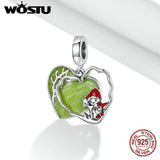 925 Silver Charm Fairy Wolf Girl Pendant for Bracelet DIY Jewelry