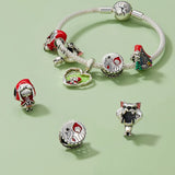 925 Silver Charm Fairy Wolf Girl Pendant for Bracelet DIY Jewelry