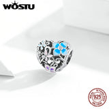 925 Charm Flower Butterfly Bead Pendant DIY Jewelry