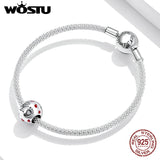 925 Sterling Silver Charm Foot Hand Bead Round Heart Pendant