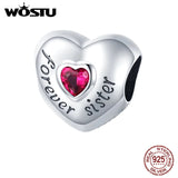 925 Silver Charm Love Heart Pendant for Bracelet Necklace CQC1835