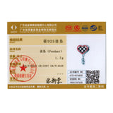 925 Silver Heart Chess Pendant for Jewelry Making