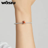 925 Silver Winter Mini Cotton Shoes Bead Pendant