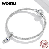 925 Silver Cat Charm Pendant for Women DIY Jewelry