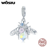 925 Sterling Silver Bee Pendant Charm for Women