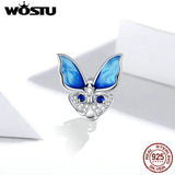 925 Silver Butterfly Zircon Beads for DIY Bracelet
