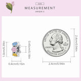 925 Silver Clouds Smile Spacer Charm Bead Pendant For Women