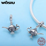 925 Sterling Silver Coffee Basketball Pendant
