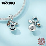 925 Sterling Silver Coffee Basketball Pendant