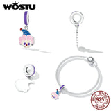 925 Silver Poker Clown Charm Pendant for Bracelet Bangle