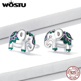925 Silver Animal Stud Earrings Women Party Jewelry