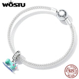 925 Silver Colorful Sewing Machine Charm Bead Pendant for Bracelet Necklace