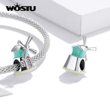 925 Silver Colorful Travel Charm Journey Pendant for Bracelet Necklace