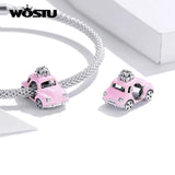 925 Silver Colorful Travel Charm Journey Pendant for Bracelet Necklace