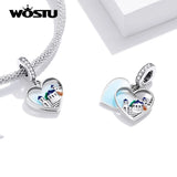 925 Silver Colorful Travel Charm Journey Pendant for Bracelet Necklace