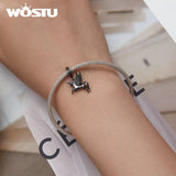 925 Silver Unicorn Charms Flying Horse Beads for Bracelet Necklace