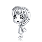 925 Silver Boy Girl Charms Pendant For DIY Jewelry