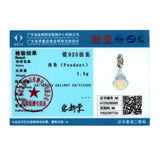925 Silver Crystal Shell Charm Zircon Pendant Beads - DIY Jewelry Making