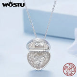 925 Silver Heart Necklace with Birth Stone