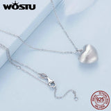 925 Silver Heart Necklace with Birth Stone