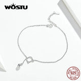 925 Silver Cat Anklet Beaded Foot Jewelry for Women Barefoot Sandal Chain