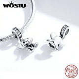 925 Silver Elephant Charm Bead Pendant for Jewelry DIY