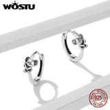 925 Silver Koala Stud Earrings Circle Earrings