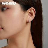 925 Silver Koala Stud Earrings Circle Earrings FNE512