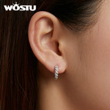 925 Silver Koala Stud Earrings Circle Earrings FNE512