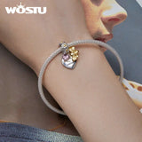925 Silver Daisy & Bee Pendant for Women