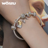 925 Silver Daisy & Bee Pendant for Women