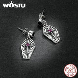 925 Sterling Silver Mysterious Cross Stud Earrings